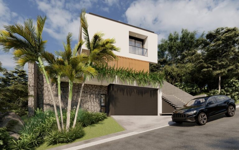 Projeto estrutural de residência unifamiliar com 400m² no bairro Pantanal, Florianópolis – SC. Desenvolvido por engenheiro civil Felipe Dircksen na Grande Florianópolis.