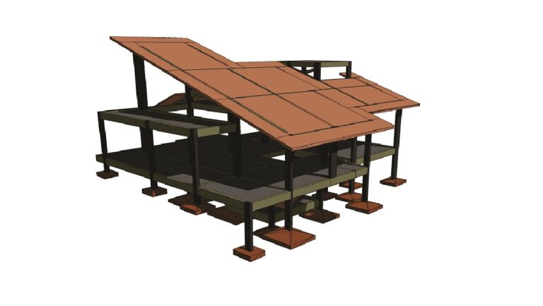 Projeto estrutural de residência unifamiliar com 230m² em Santo Amaro da Imperatriz – SC