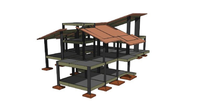 Projeto estrutural de residência unifamiliar com 230m² em Santo Amaro da Imperatriz – SC