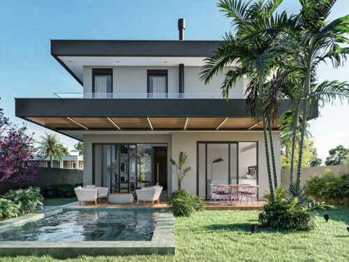 Projeto estrutural de residência unifamiliar de 300m² em concreto armado no bairro Ingleses, Florianópolis. Desenvolvido por engenheiro civil Felipe Dircksen na Grande Florianópolis.