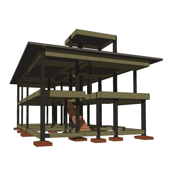 Projeto estrutural de residência unifamiliar com 280m² em Santo Amaro da Imperatriz – SC
