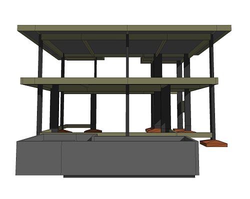 Projeto estrutural de ampliação de residência unifamiliar com 160m² em Florianópolis – SC