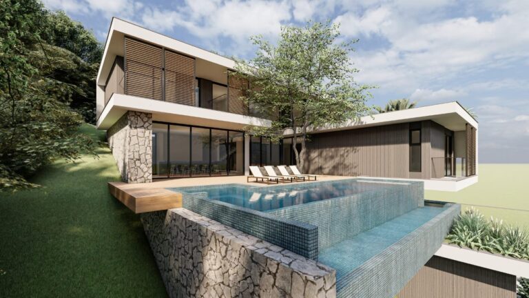 Projeto estrutural de residência unifamiliar com 550m² no bairro Pantanal, Florianópolis – SC