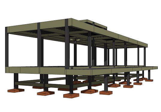 Projeto estrutural de residência unifamiliar com 187m² em Rancho Queimado – SC