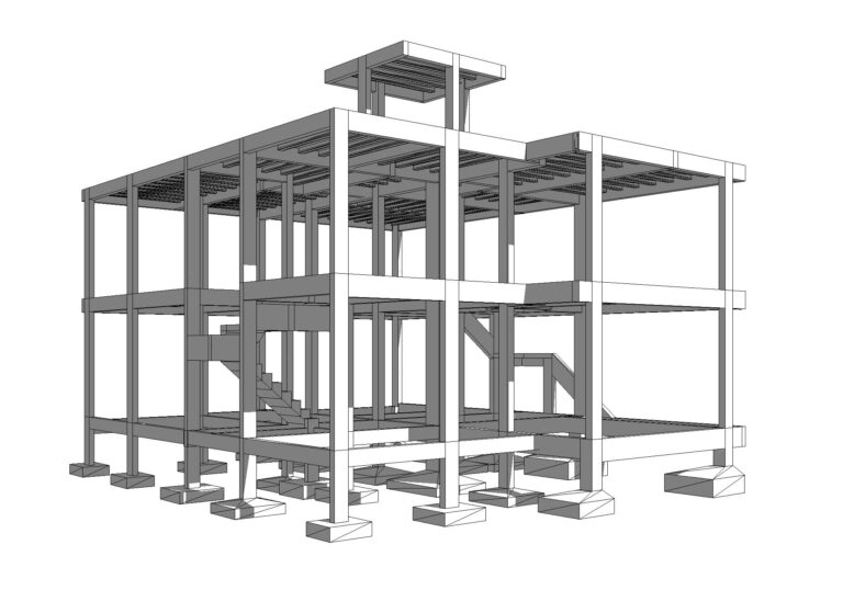 Projeto estrutural de residência unifamiliar com 254m² em Palhoça – SC