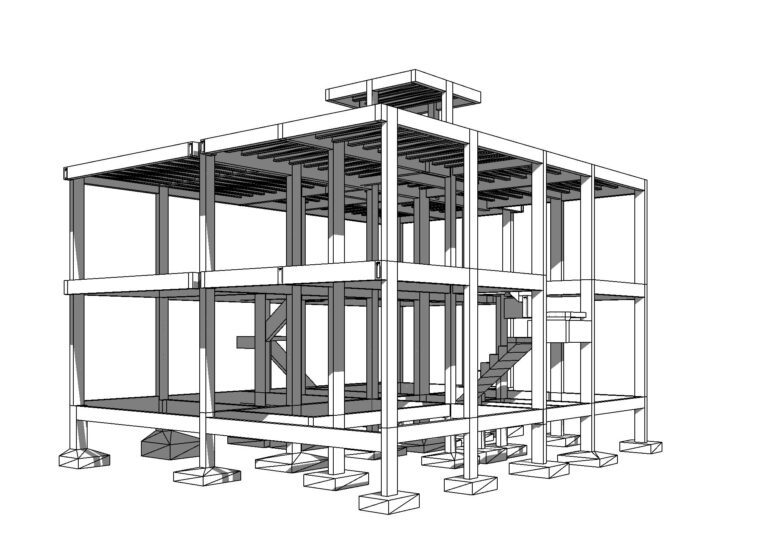 Projeto estrutural de residência unifamiliar com 254m² em Palhoça – SC