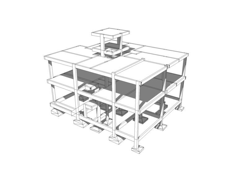 Projeto estrutural de residência unifamiliar com 254m² em Palhoça – SC