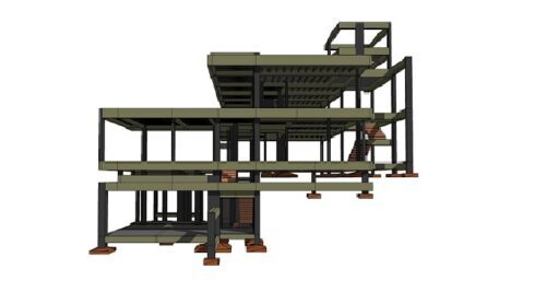Projeto estrutural de residência unifamiliar com 550m² no bairro Pantanal, Florianópolis – SC