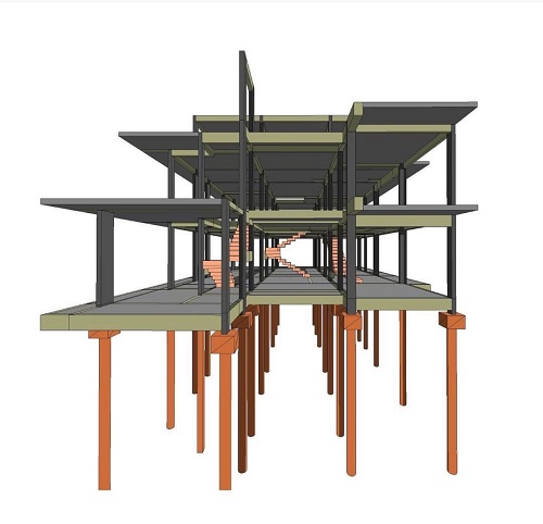 Projeto estrutural de residência multifamiliar com 550m² no bairro Ribeirão da Ilha, Florianópolis – SC