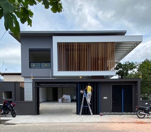 Projeto estrutural de residência unifamiliar com 420m² em concreto armado no bairro Morro das Pedras, Florianópolis. Desenvolvido por engenheiro civil Felipe Dircksen na Grande Florianópolis.