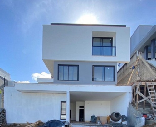 Projeto estrutural de residência unifamiliar com 400m² no bairro Pantanal, Florianópolis – SC. Desenvolvido por engenheiro civil Felipe Dircksen na Grande Florianópolis.