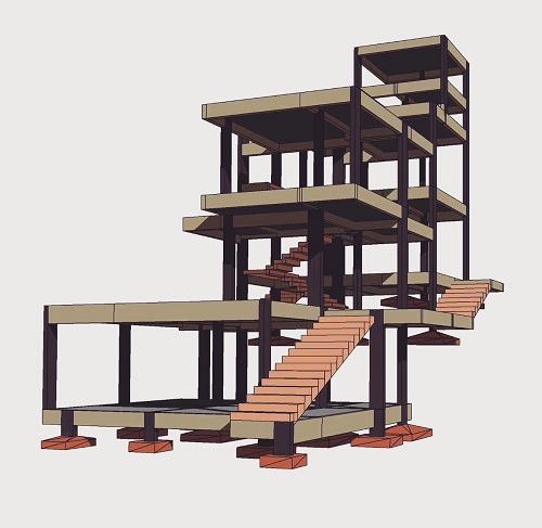 Projeto estrutural de residência unifamiliar com 250m² no bairro Ribeirão da Ilha, Florianópolis – SC