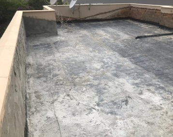 Inspeção técnica de sistema de impermeabilização com manta asfáltica em cobertura de edifício em Capoeiras - Florianópolis. Desenvolvido por engenheiro civil Felipe Dircksen na Grande Florianópolis.