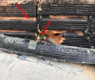 Inspeção técnica de sistema de impermeabilização com manta asfáltica em cobertura de edifício em Capoeiras - Florianópolis. Desenvolvido por engenheiro civil Felipe Dircksen na Grande Florianópolis.